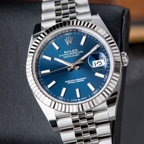 rolex datejust 41mm blu jubilee|rolex datejust 41mm grey dial.